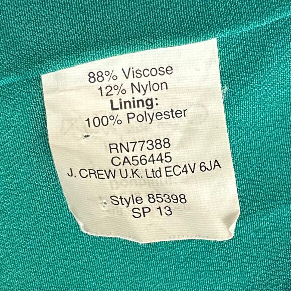 2/$30 J. Crew Crinkle City Mini Skirt Green Pull On Size 00 - Picture 7 of 8